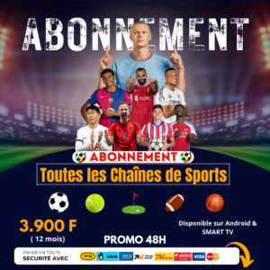 Abonnement sur toutes les chaînes de Sport
