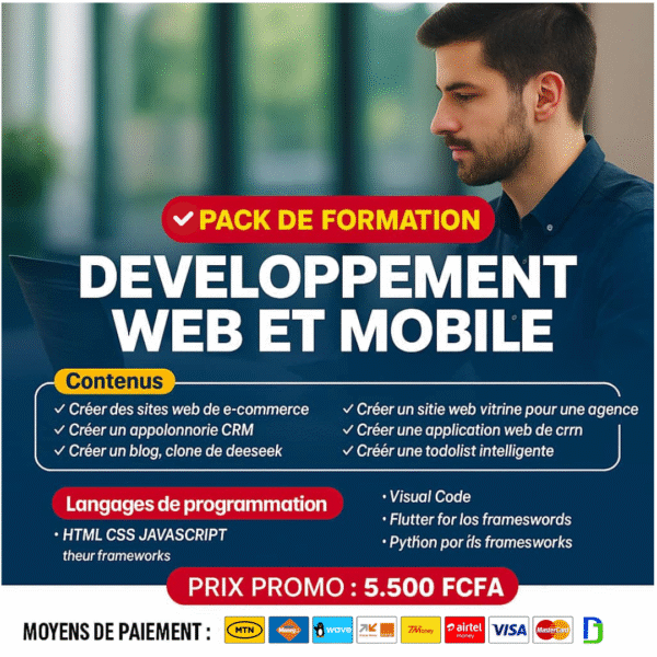 Pack Pro : Devenez Développeur Web & Mobile de A à Z
