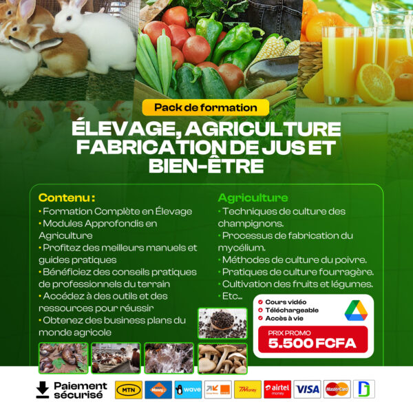 Pack Complet : Agriculture, Élevage, Jus et Bien-être